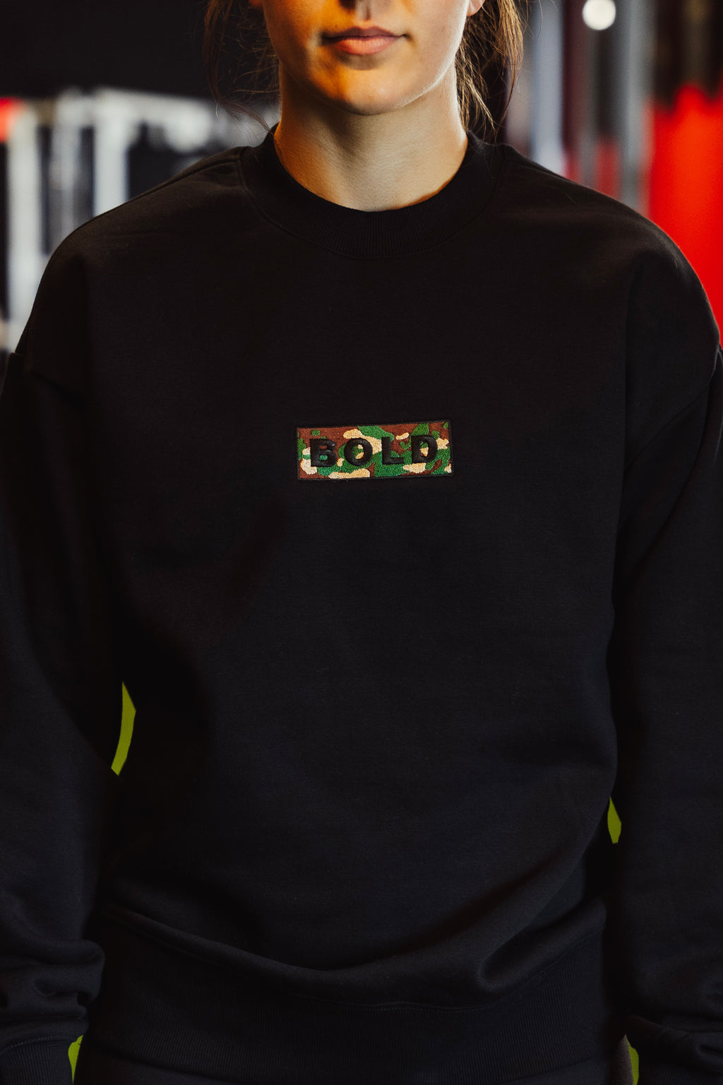 Camo Crew Neck Hoodie