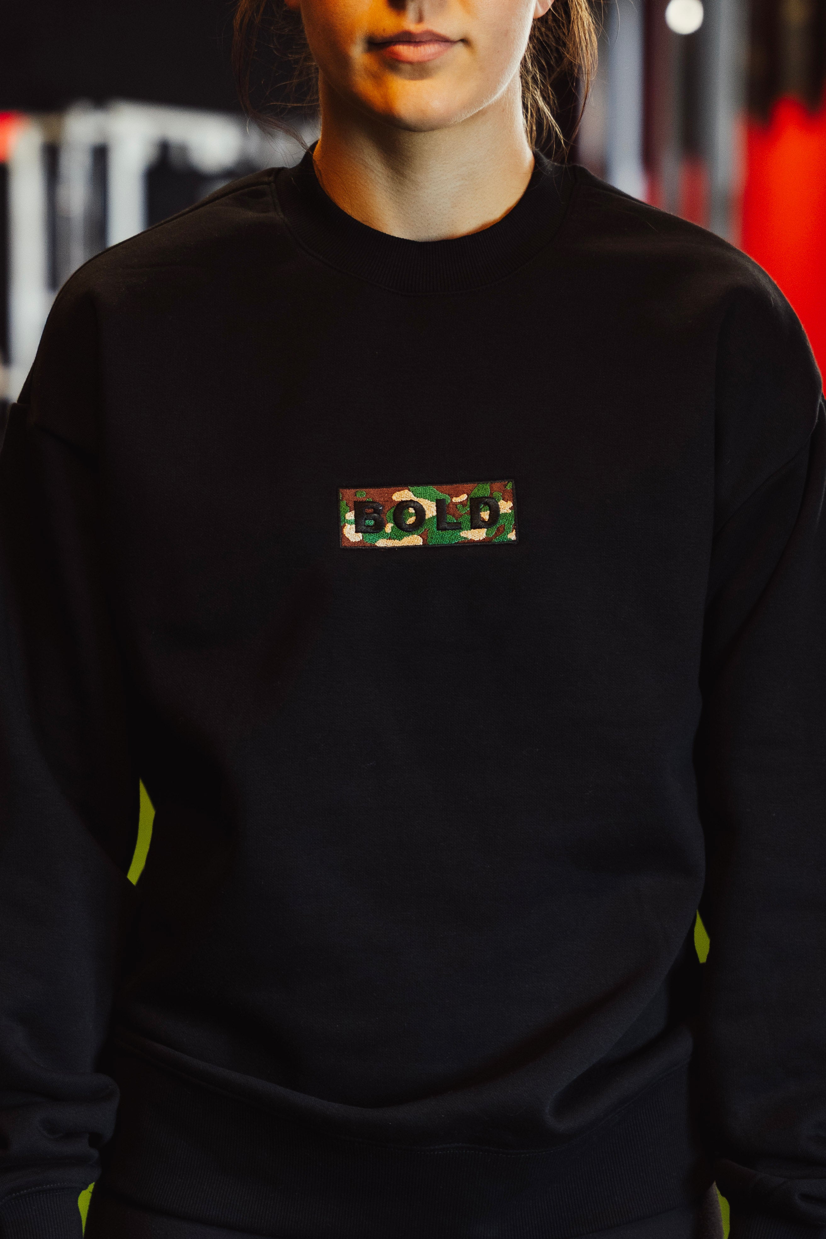 Camo Crew Neck Hoodie